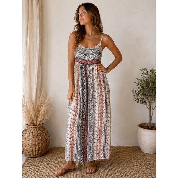 Skies Are Blue Dresses & Skirts - Sky's Are Blue Bohemian Festival Maxi Dress Medium